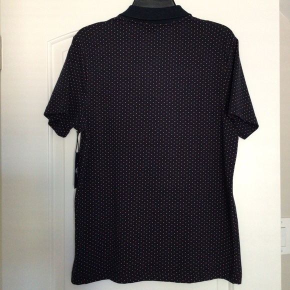 PD& C Navy with Pink Salmon Dots Polo Men size S - Picture 2 of 9